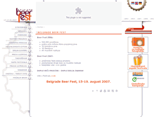 Tablet Screenshot of 2007.belgradebeerfest.com